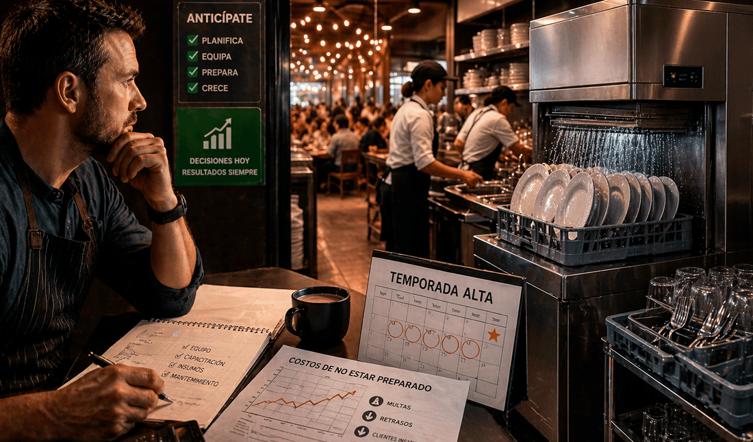 ¿Comprar lavavajillas industrial antes de temporada alta? La decisión que evita crisis operativas