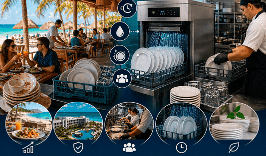 Restaurantes de playa y hoteles: ¿Cómo optimizar el lavado de loza en verano'